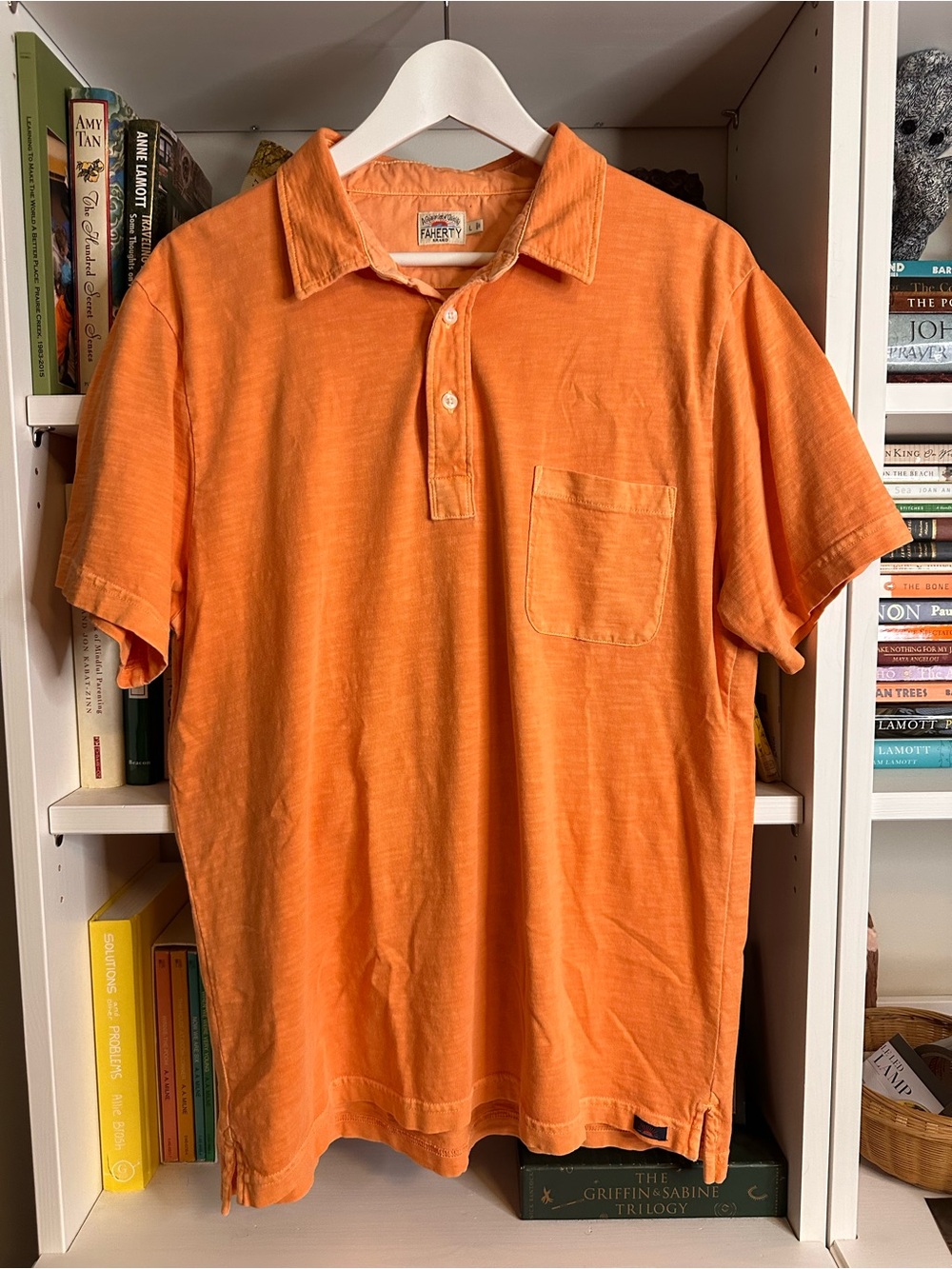 Faherty Polo Shirt with Pocket. Size L
